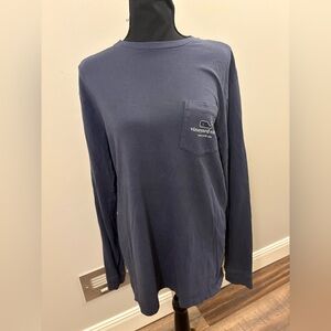 Vineyard Vines Classic Navy Long Sleeve Tee